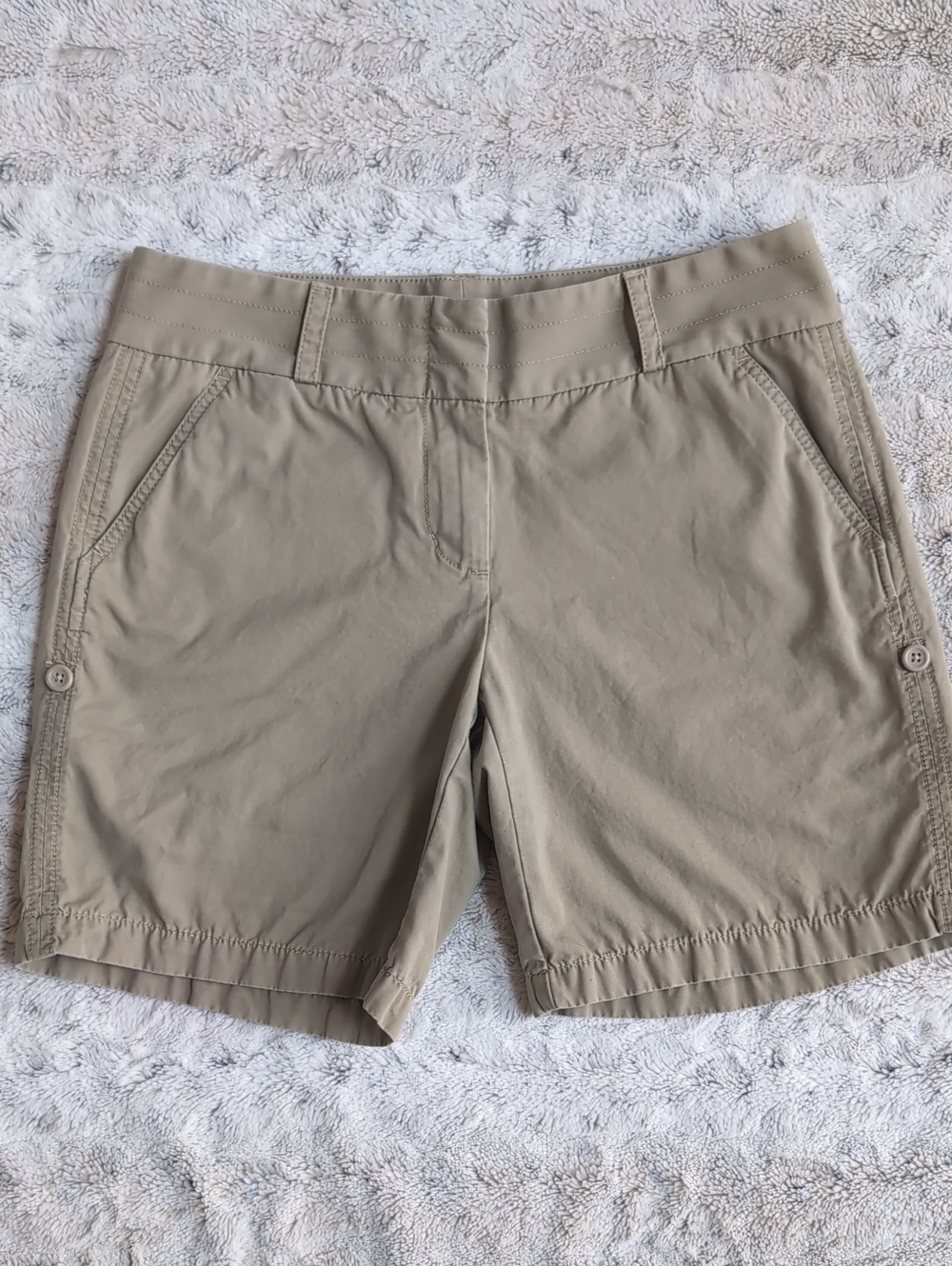 J. Crew Weathered Broken In Chino Classic City Fit Twill Khaki Shorts